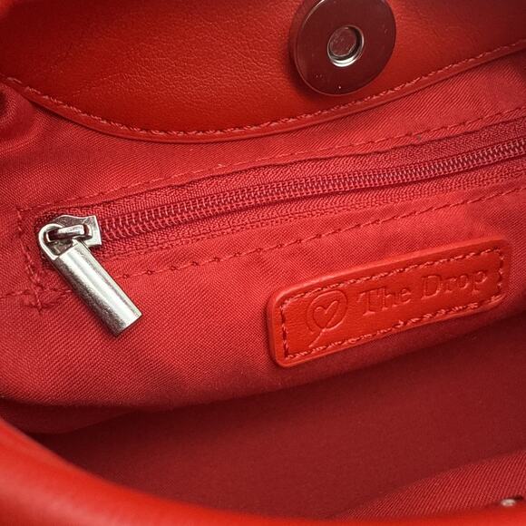 The Drop Women's Addison Soft Volume Top-Handle Bag Small Red 85NJ B09K12 *READ - Picture 13 of 16